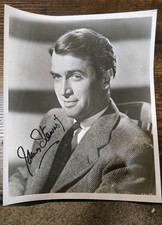 Vintage 1949 Jimmy Stewart Signed MGM Photo TS-32 The Stratton Story Baseball HO picture