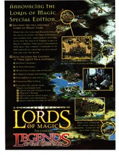1998 Lords of Magic Special Edition Vintage Print Ad 2 Page Sierra Studios Urak picture