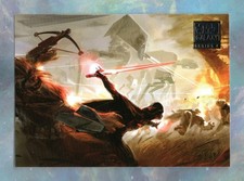2009 Topps Star Wars Galaxy Series 4 BASE Card #112 / KASHYYYK UNDER SIEGE picture