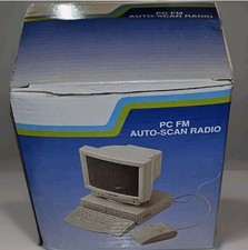 Vintage Retro Mini PC FM Auto-Scan Radio Computer Novelty Desk Gift picture