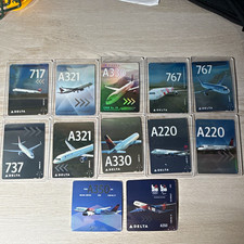 12 Delta Air Lines Livery Aircraft Trading Cards 12 Card Lot 2022-25 picture