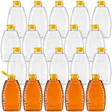 Layhit 20 Pieces 32 oz Plastic Honey Jars Clear Bottles with... picture