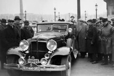 The competitors Monte-Carlo Automobile Rally who arrived this morn- 1933 Photo picture