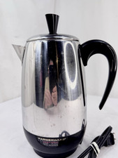 Vtg Farberware 8 Cup Coffee Percolator Pot Superfast Automatic 138 USA Tested FS picture