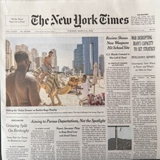 The New York Times Newspaper March 31 2026 Growing Split on Birthright COMPLETE picture
