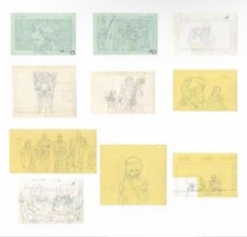 ghost in the shell exhibition reproduction print set of 10 picture
