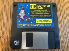 MONSTER BASH GAME PC MS-DOS COMPUTER 3.5