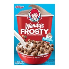 RARE Kellogg’s Wendy’s Frosty Chocolatey Cereal Limited Edition SEALED NEW picture