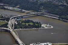 Photo:Pittsburgh Pennsylvania The Point Aerial View 2000s Bridges Fountain picture