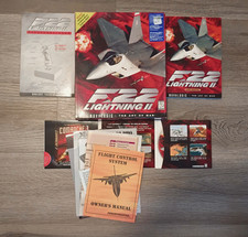 F-22 Lightning II 2 PC CD-Rom Big Box CIB COMPLETE 1997 picture