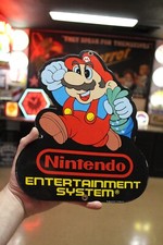 RARE NINTENDO SYSTEM DEALER PORCELAIN METAL SIGN GAMING MARIO KMART NES SNES picture