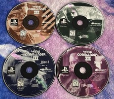WING COMMANDER III: Sony PlayStation 1 PS1 - 4 Discs Only TESTED/ WORKS RARE RPG picture