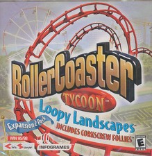 Roller Coaster Tycoon LOOPY LANDSCAPES Classic RollerCoaster Expansion PC Game picture