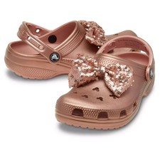 Disney Parks Minnie Mouse Clogs Adults by Crocs Rose Gold M7/W9 New With Tag picture