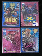 2024 Marvel Masterpieces 92, Lot Of 4 Pink Lazers Blue Traxx picture
