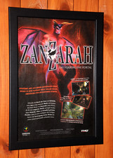 ZanZarah The Hidden Portal PC Windows Vintage Promo Small Poster Ad Page Framed picture