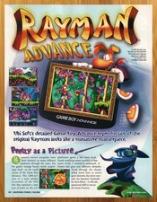 2001 Rayman Advance GBA Game Boy Advance Print Ad/Poster Retro Video Game Art picture