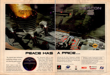 DEFCON 5 Vintage 1995 Video Game Magazine Ad Data East GoldStar NovaLogic picture