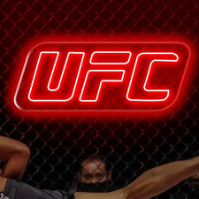Fighting Themed Neon Sign, Led Wall Light, Fight Night Logo Light up Sign picture
