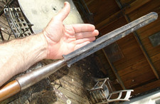 5ft Maasai Mara Warrior Lion SPEAR Kenya African wood FOLK ART hand wrought Iron picture