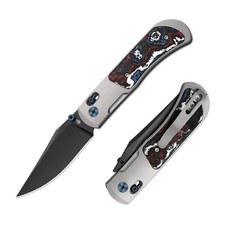 Kizer Tycho EDC Folding Pocket Knife S45VN Blade Titanium & Fat Carbon Handle picture