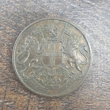 1835 East India Company  1/4 Anna Copper Coin-KM#446.1 picture
