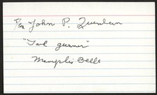 John Quinlan signed autograph 3x5 cut Gunner Memphis Belle WWII PSA Stickered picture