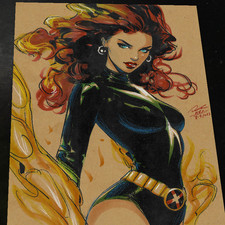 Jean Grey Art Print Signed 8.5x11 | Art by Keyeske picture