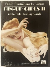 Vintage 1993 🌹 Pin-Up Girls II Vargas Trading Card Set Sealed Box 21st Century picture