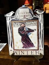 WINTER Nancy Thomas Four Seasons Wall Plaque Wood Metal Birds 1997 12