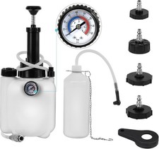 Manual Brake Bleeder Kit 3L Pump 4 Master Cylinder Adapters 1L Waste Bottle picture