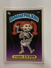 VTG 1985 TOPPS GPK Garbage Pail Kids Thin Lynn 29b Series 1 Great Condition picture