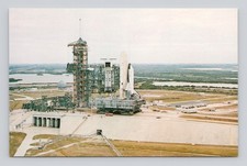 Postcard NASA First Space Shuttle Vehicle on Pad A at Complex 39 picture