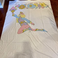 Vtg Peter Max Olympic Flier 1970s Psychedelic Dancer Full Flat Bed Sheet Mohawk picture