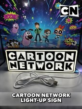 Cartoon Network -  Light Up LED Sign With USB Plug - 90s Retro NEW picture