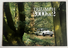 Triumph 2000 Mk 2 car brochure 1969 picture