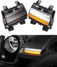 LED Sequential Flashing Turn Signal Lights for Jeep Wrangler JL Sport 2018-2024 picture