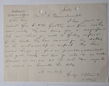 ST PAUL MINNESOTA c 1884-1891 Hodgson & Stem ARCHITECT Letterhead  picture