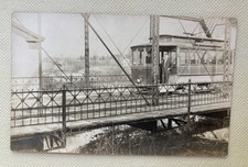 Columbus PA RPPC Trolley on Truss Bridge Trolley/Interurban Antique Postcard picture