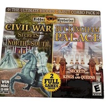 Hidden Mysteries Civil War Buckingham Palace Combo 2 PC Game CD Room Software picture