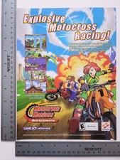 Motocross Maniacs Advertisement Authentic Print Advertisement / Game Poster Art picture
