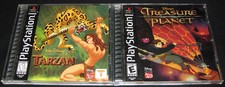 Tarzan + Treasure Planet (Playstation 1, PS1) Complete CIB, Lot, Disney picture