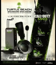 Turtle Beach Call of Duty MW3 Ear Force Delta Magazine Print Ad Art 2011 picture