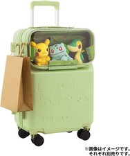 GREEN Pokemon Center Original Front Carry Case Grass Type Pokémon Travel Luggage picture