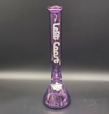 Left Coast Metallic Purple Glass Water w/ Ice Catcher, 18