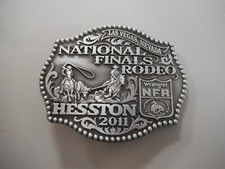 Hesston 2011 National Finals Rodeo belt buckle picture