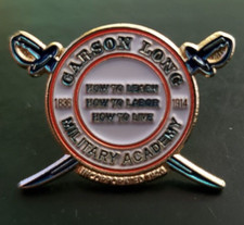 Carson Long Military Academy - Lapel Pin - NEW OLD STOCK - SEE ALL PHOTOS picture