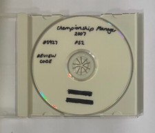 Championship Manager 2007 Review Version PlayStation 2 PS2 2006 Pre-release code picture