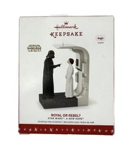 2016 Hallmark Keepsake Star Wars Royal or Rebel Darth Vader Leia Sound Ornament picture