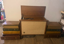Vintage Faux Stacked Book Tables Hidden Storage Drawers Nightstands Pair picture